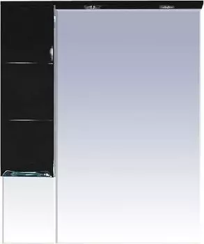 Зеркало Misty Петра 75 L черная эмаль