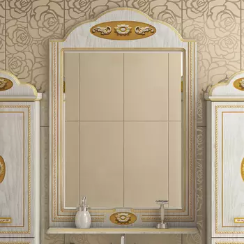 Зеркало Misty Roma 75 светлое дерево, ясень патина