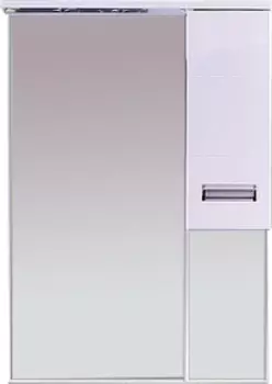 Зеркало-шкаф Misty Селена 75 правый белый, с подсветкой