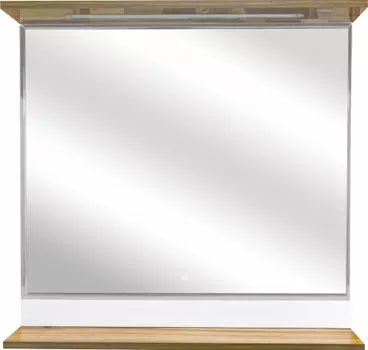 Зеркало Misty Турин 100 орех, с подсветкой