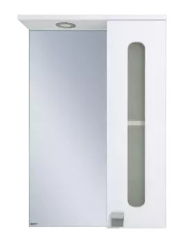 Зеркало-шкаф Misty Урал 50 правое белое с подсветкой