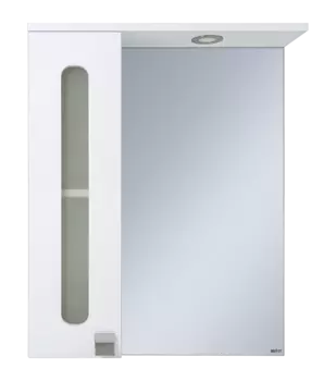 Зеркало-шкаф Misty Урал 60 левое белое с подсветкой