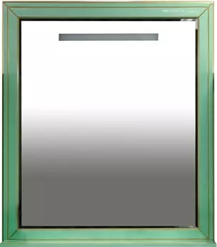 Зеркало Misty Vena 75 салатовое, патина