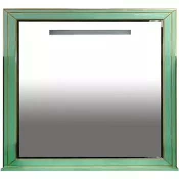 Зеркало Misty Vena 90 салатовое, патина