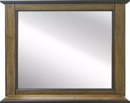 Зеркало с полкой Misty Винтаж 100 темное дерево дуб