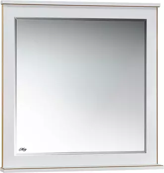 Зеркало Misty Женева 80 белая патина