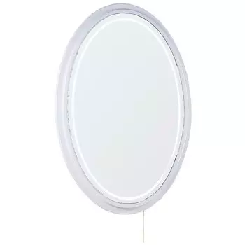 Зеркало Onika Адель 70 с подсветкой, белый (207030)