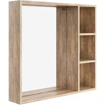 Зеркало Onika Тимбер У 80 дуб сонома, с полкой