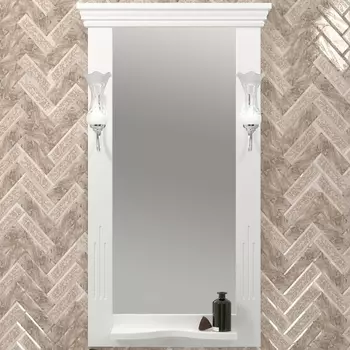 Зеркало Opadiris Риспекто 55 белое матовое