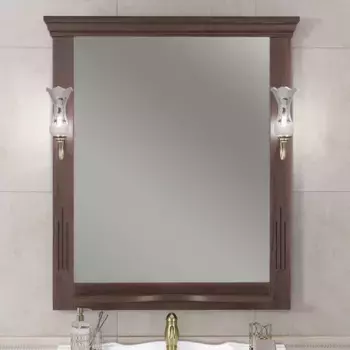 Зеркало Opadiris Риспекто 85 нагал, с полкой и выключателем