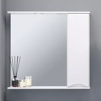 Зеркало Runo Афина 80 белое