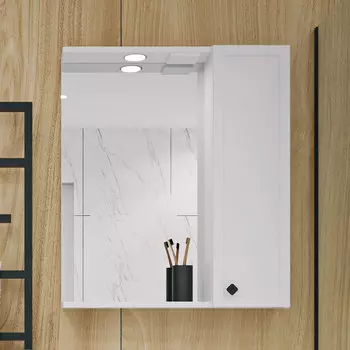 Зеркало Runo Римини R 65 белое