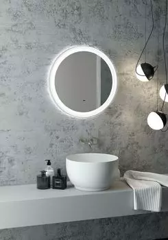 Зеркало круглое Art&Max Napoli 60 белое