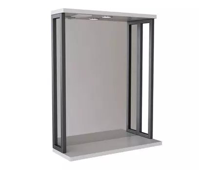 Зеркало с подсветкой MIXLINE Бруклин-60 белый (543939)