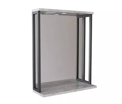 Зеркало с подсветкой MIXLINE Бруклин-60 бетон (543940)