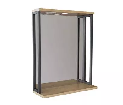 Зеркало с подсветкой MIXLINE Бруклин-60 дуб бунратти (543581)