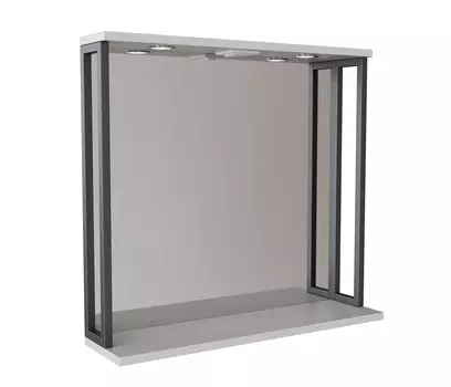 Зеркало с подсветкой MIXLINE Бруклин-80 белый (543941)