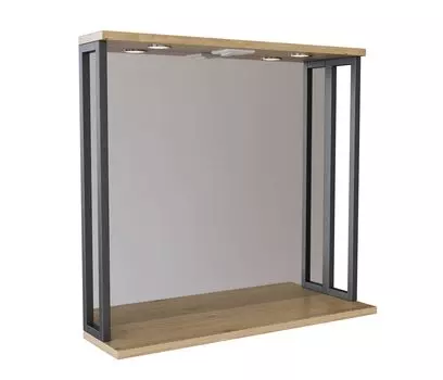 Зеркало с подсветкой MIXLINE Бруклин-80 дуб бунратти (543584)