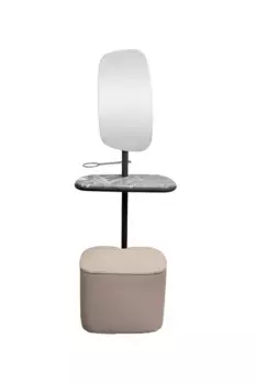 Зеркало с полкой и пуфом Garda Decor 58DB-23177