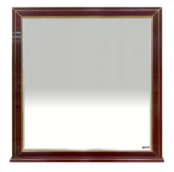 Зеркало с полкой Misty Vena 105 бордовое патина
