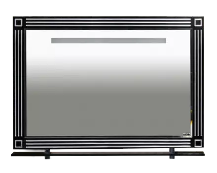 Зеркало с полкой Misty Venezia 105 черное, с подсветкой