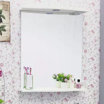 Зеркало Sanflor Софи 65 белое с подсветкой