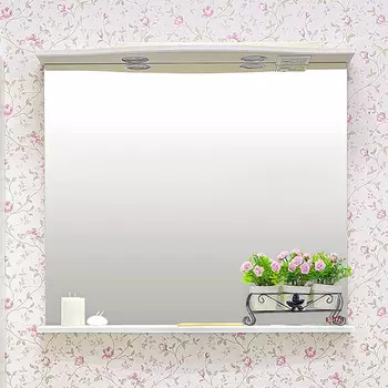 Зеркало Sanflor Софи 85 белое с подсветкой