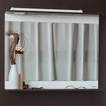 Зеркало Sanflor Толедо 105 светлое дерево с подсветкой