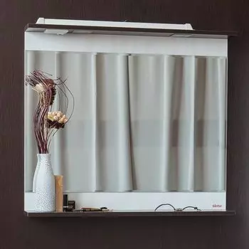 Зеркало Sanflor Толедо 85 светлое дерево с подсветкой