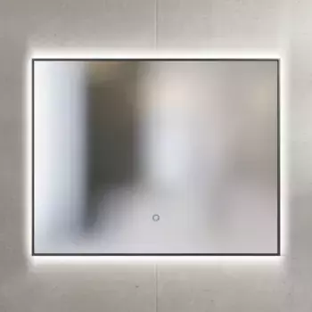 Зеркало Sanvit Панорама 90 с подсветкой черный