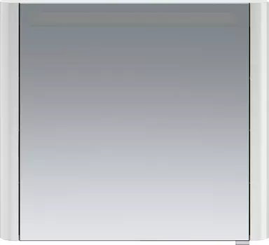 Зеркало-шкаф AM.PM Sensation L 80 белое, с подсветкой глянец