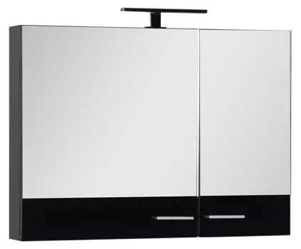 Зеркало-шкаф Aquanet Нота 90 камерино черный