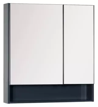 Зеркало-шкаф Aquanet Виго 80 сине-серый