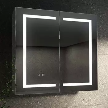 Зеркало-шкаф AQUATEK AQ7104-MLC 100 см, с подсветкой