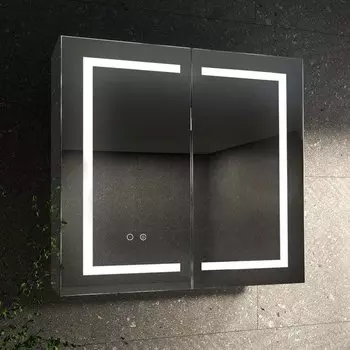 Зеркало-шкаф AQUATEK AQ7804-MLC 80 см, с подсветкой