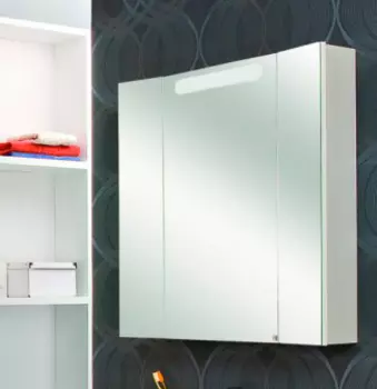 Зеркало-шкаф Aquaton Мадрид 80 с подсветкой белый