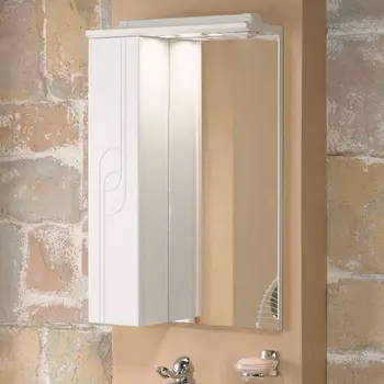 Зеркало-шкаф Aquaton Панда 50 L с подсветкой белый