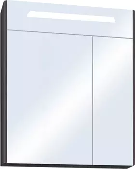 Зеркало-шкаф Aquaton Сильва 60 с подсветкой темное дерево