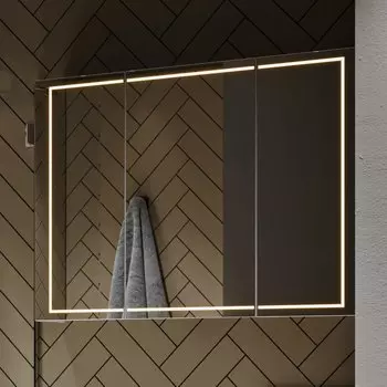 Зеркало-шкаф Aqwella Simplex 120 с подсветкой