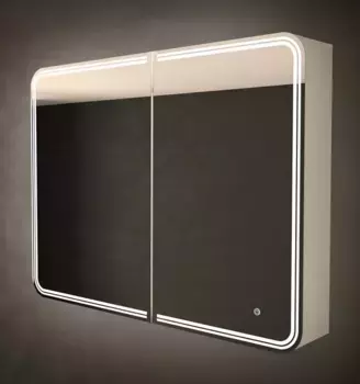 Зеркало-шкаф Art&Max Verona 90х80 белое, с LED-подсветкой, 6000К
