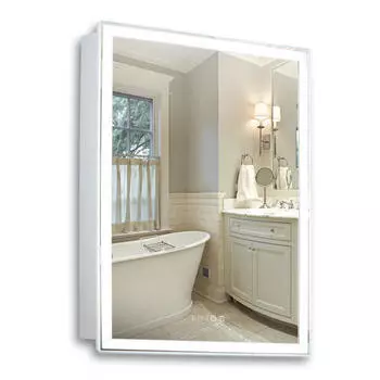 Зеркало-шкаф Azario Киото 60х80 белый (LED-00002358)