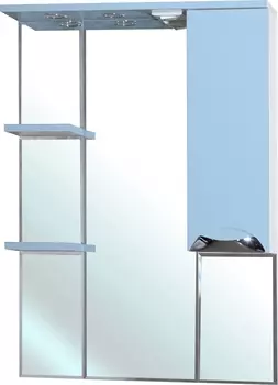Зеркало-шкаф Bellezza Белла Люкс 75 R голубой
