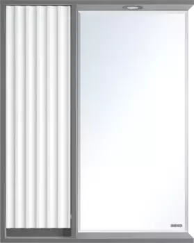 Зеркало-шкаф Brevita Balaton 65 L белый, серый матовый
