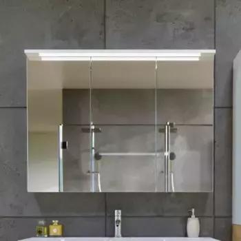 Зеркало-шкаф Бриклаер Кристалл 95 белое (4627125416002)