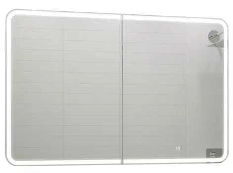 Зеркало-шкаф CONTINENT Avenue 120х80 с подсветкой белый