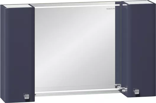 Зеркало-шкаф Edelform Nota 105 серое, с подсветкой