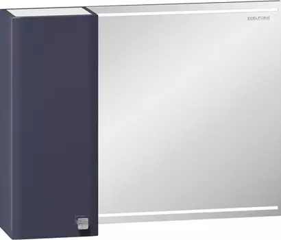 Зеркало-шкаф Edelform Nota 85 серое, с подсветкой