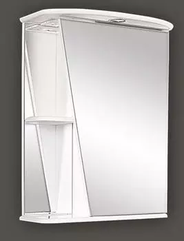 Зеркало-шкаф Misty Бриз 55 правый белый с подсветкой