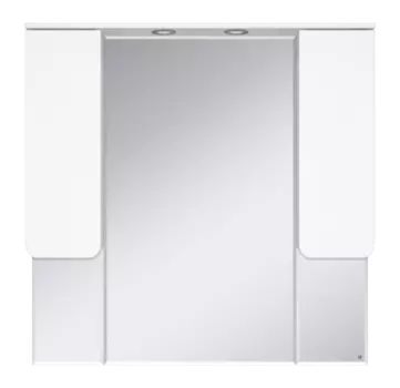 Зеркало-шкаф Misty Чегет 105 белое глянцевое
