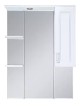 Зеркало-шкаф Misty Дива 85 правое белое с подсветкой